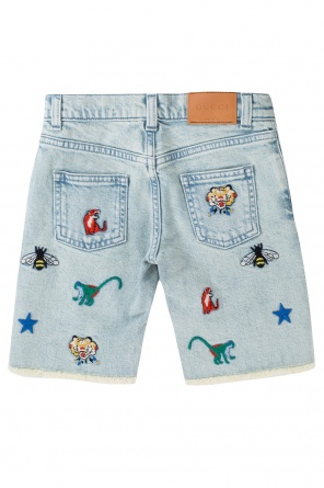 Embroidered denim shorts, zdjęcie 2 Embroidered denim shorts od Gucci Kids